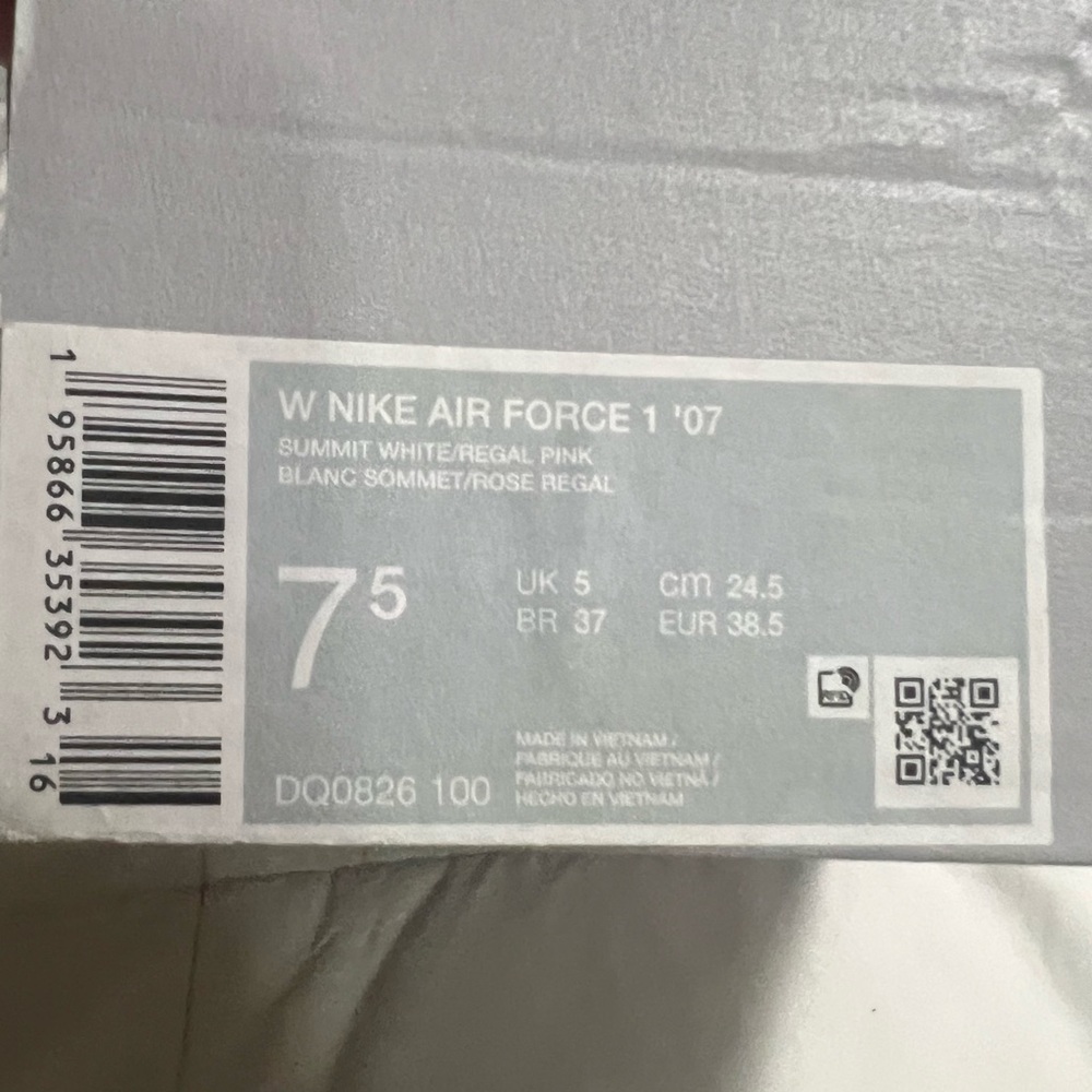 AIR FORCE 1 07 WMNS “Regal Pink” in Box - Picture 15 of 16